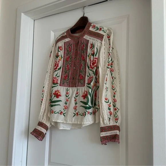 Farm Rio Off-White Ainika Delicate Blouse - Picture 6 of 9